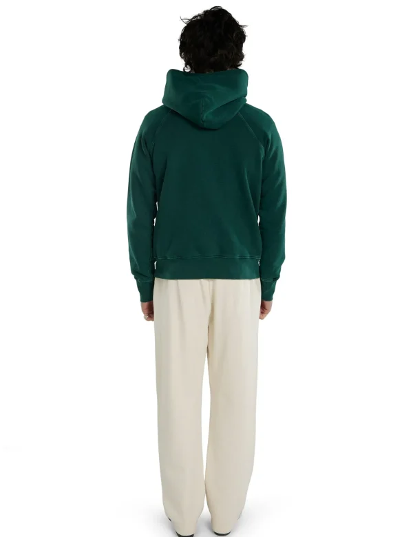 Hot LES TIEN Heavyweight Classic Raglan Hoodie Washed Emerald