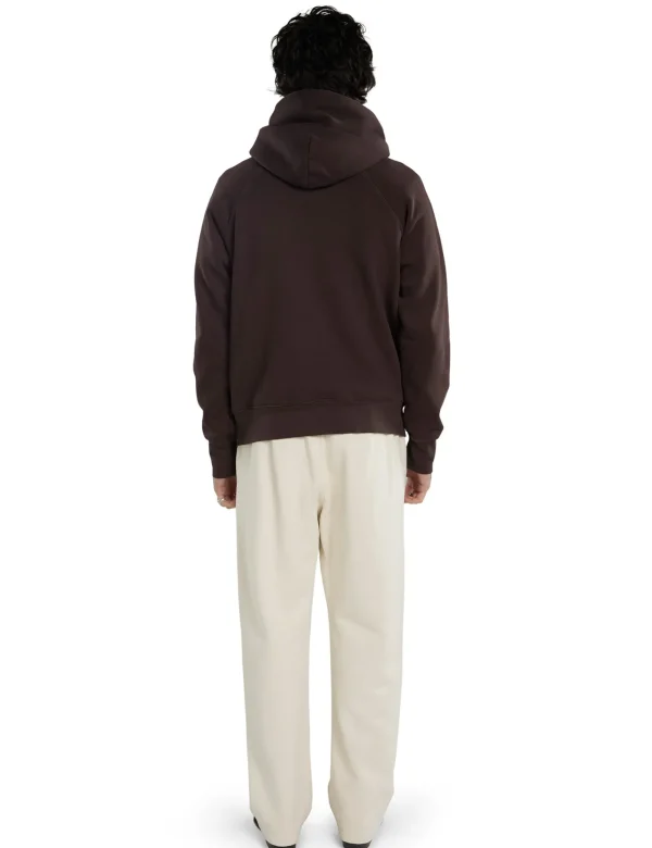 Fashion LES TIEN Heavyweight Classic Raglan Hoodie Washed Brown Fig