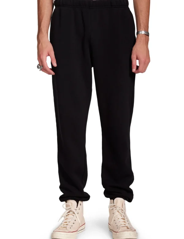 Clearance LES TIEN Heavyweight Classic Sweatpant Jet Black