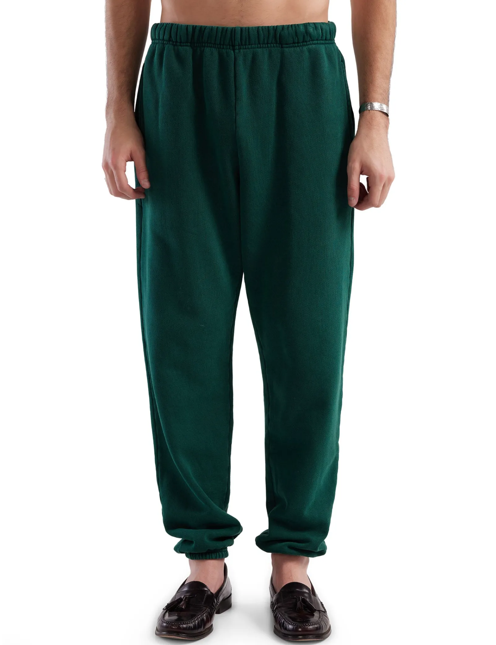 heavyweight_classic_sweat_0.webp Online LES TIEN Heavyweight Classic Sweatpant Washed Emerald