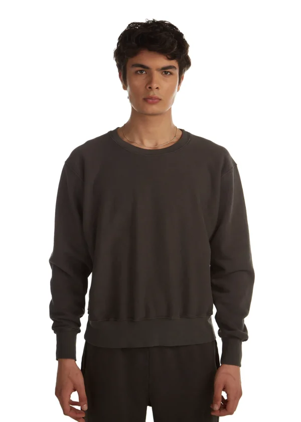 Online LES TIEN Heavyweight Crew Vintage Black