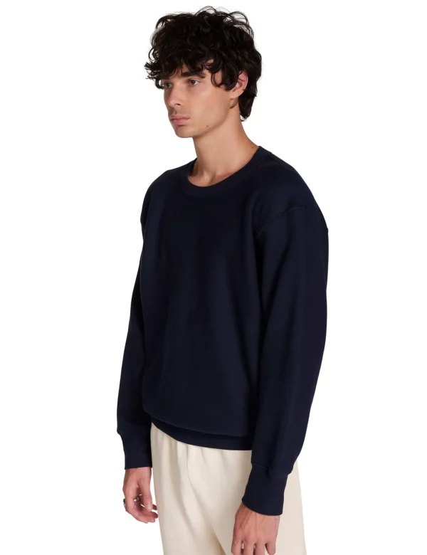 Sale LES TIEN Heavyweight Crew Navy