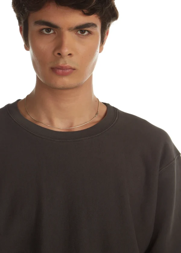 Online LES TIEN Heavyweight Crew Vintage Black