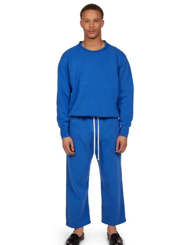 Clearance LES TIEN Heavyweight Cropped Relaxed Pant Washed Capri