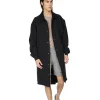 Best LES TIEN Heavyweight Fleece Oversized Parka Jet Black