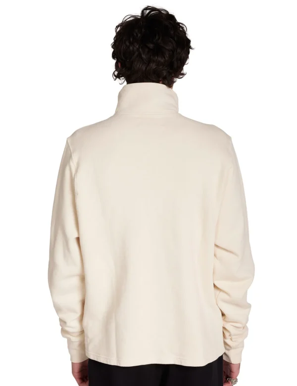 Clearance LES TIEN Heavyweight Half Zip Yacht Pullover Ivory