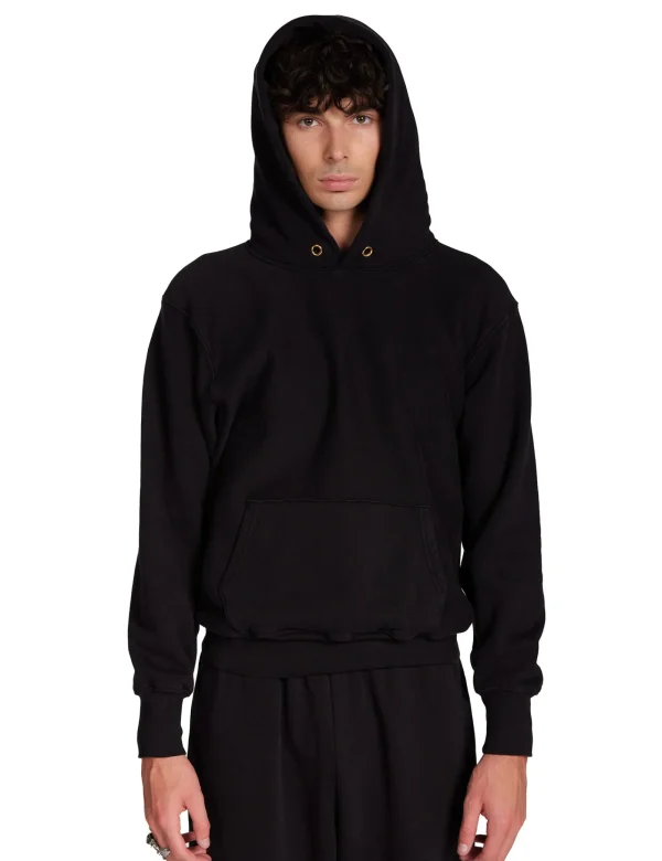Clearance LES TIEN Heavyweight Hoodie Jet Black
