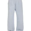 Clearance LES TIEN Heavyweight Inside Out Puddle Pant Washed Dusty Blue