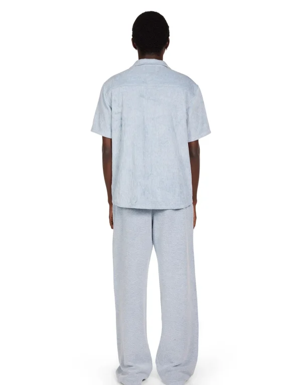 Clearance LES TIEN Heavyweight Inside Out Puddle Pant Washed Dusty Blue