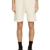 Fashion LES TIEN Heavyweight Invert Pocket Short Ivory