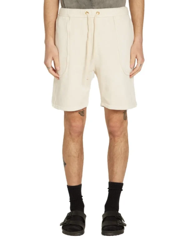 Fashion LES TIEN Heavyweight Invert Pocket Short Ivory