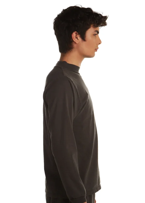 Online LES TIEN Heavyweight Mock Neck Long Sleeve Vintage Black