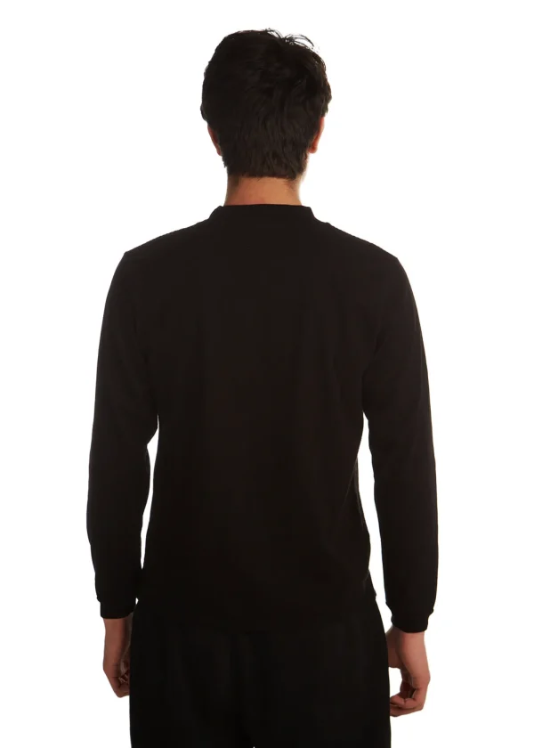 New LES TIEN Heavyweight Mock Neck Long Sleeve Jet Black