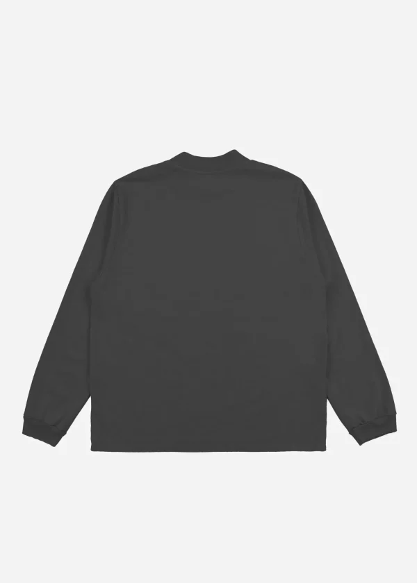 Online LES TIEN Heavyweight Mock Neck Long Sleeve Vintage Black
