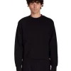 Hot LES TIEN Heavyweight Mock Neck Raglan Jet Black