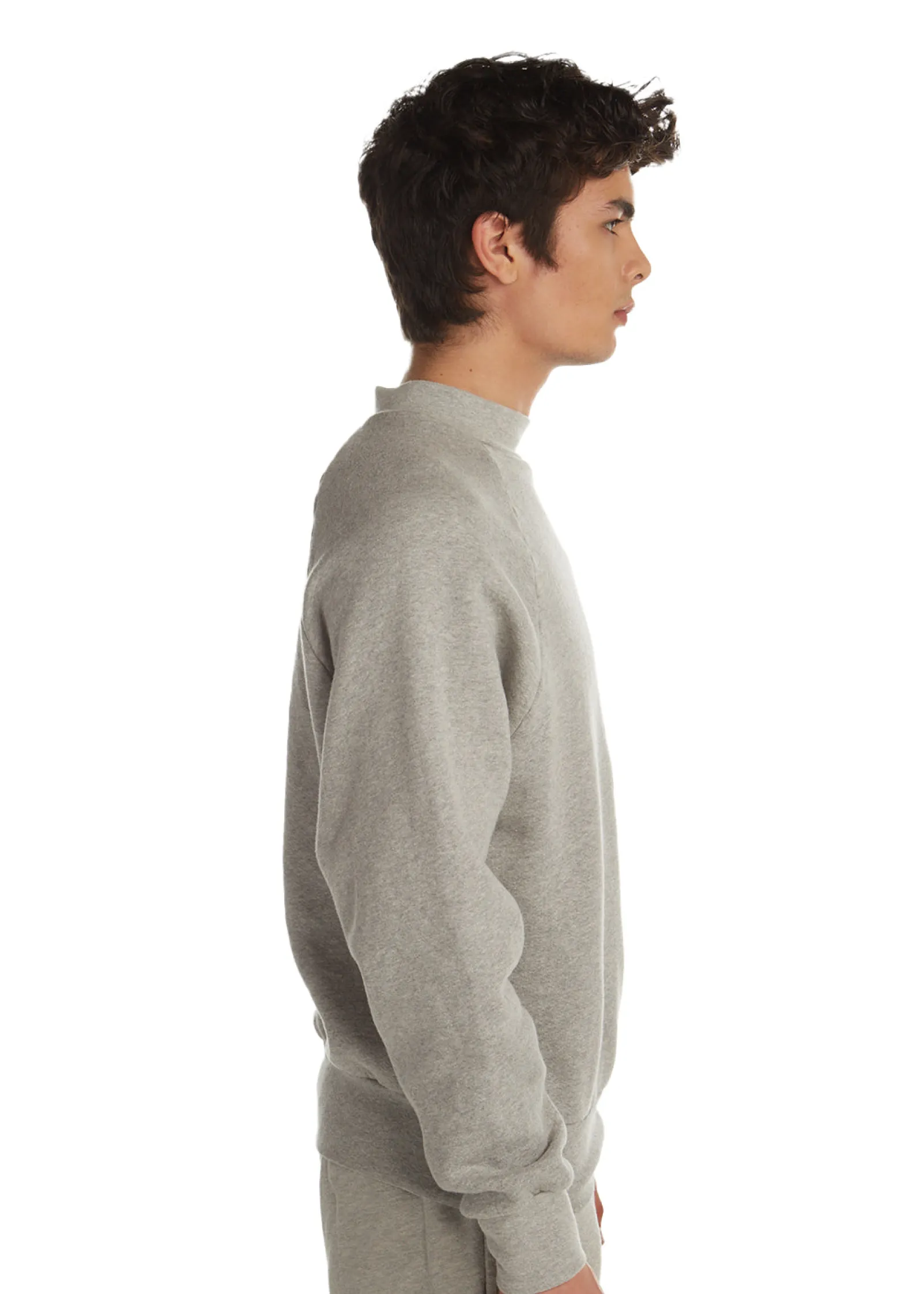 heavyweight_mock_neck_rag_1-1.webp Online LES TIEN Heavyweight Mock Neck Raglan Heather Grey