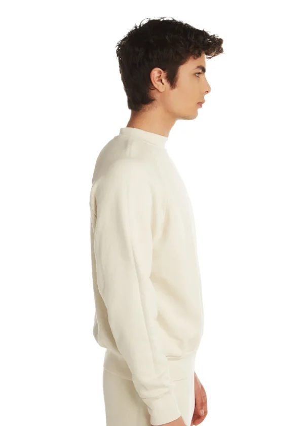 Outlet LES TIEN Heavyweight Mock Neck Raglan Ivory