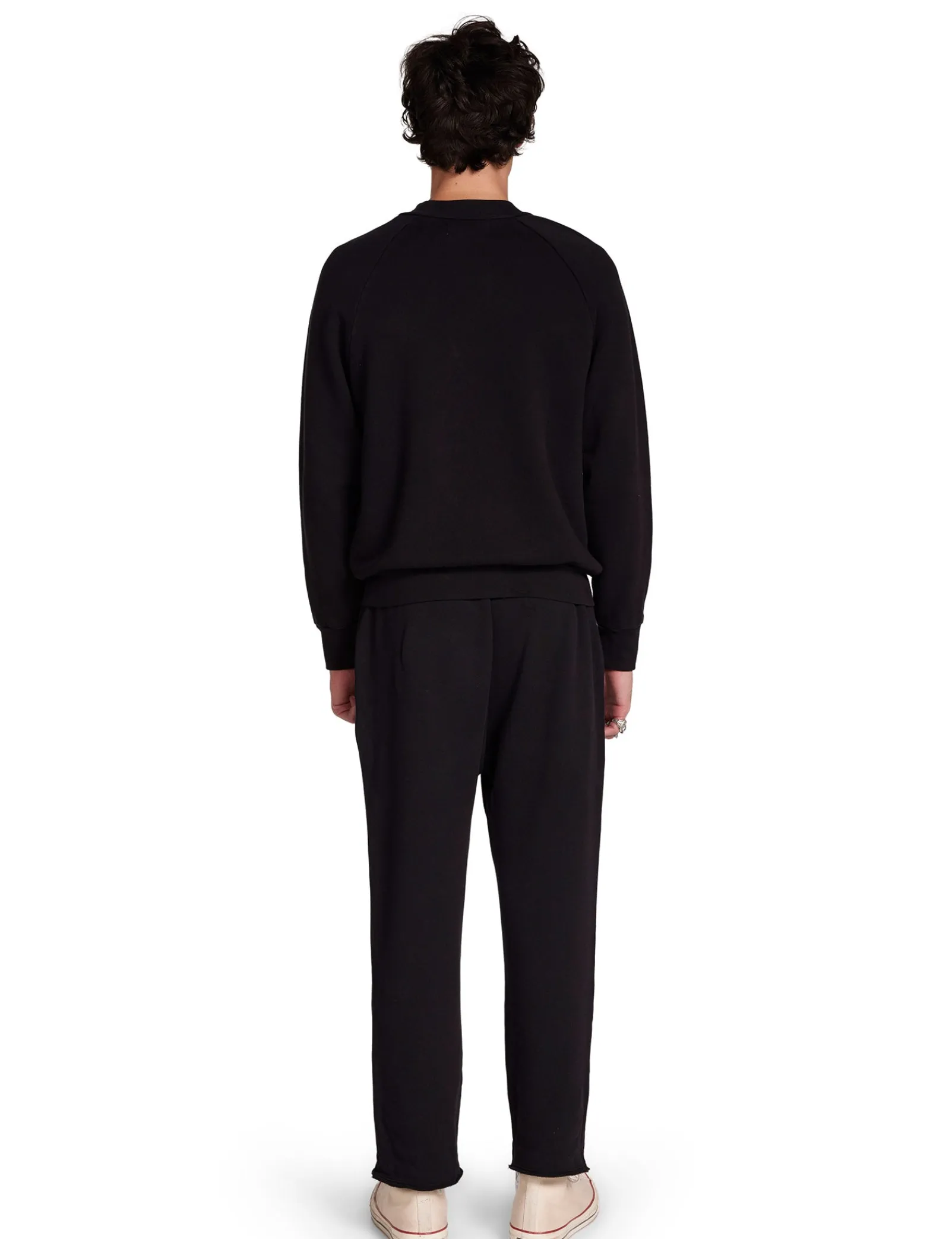 heavyweight_mock_neck_rag_2-4.webp Hot LES TIEN Heavyweight Mock Neck Raglan Jet Black