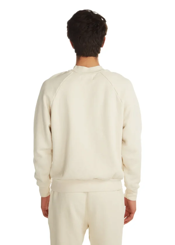 Outlet LES TIEN Heavyweight Mock Neck Raglan Ivory