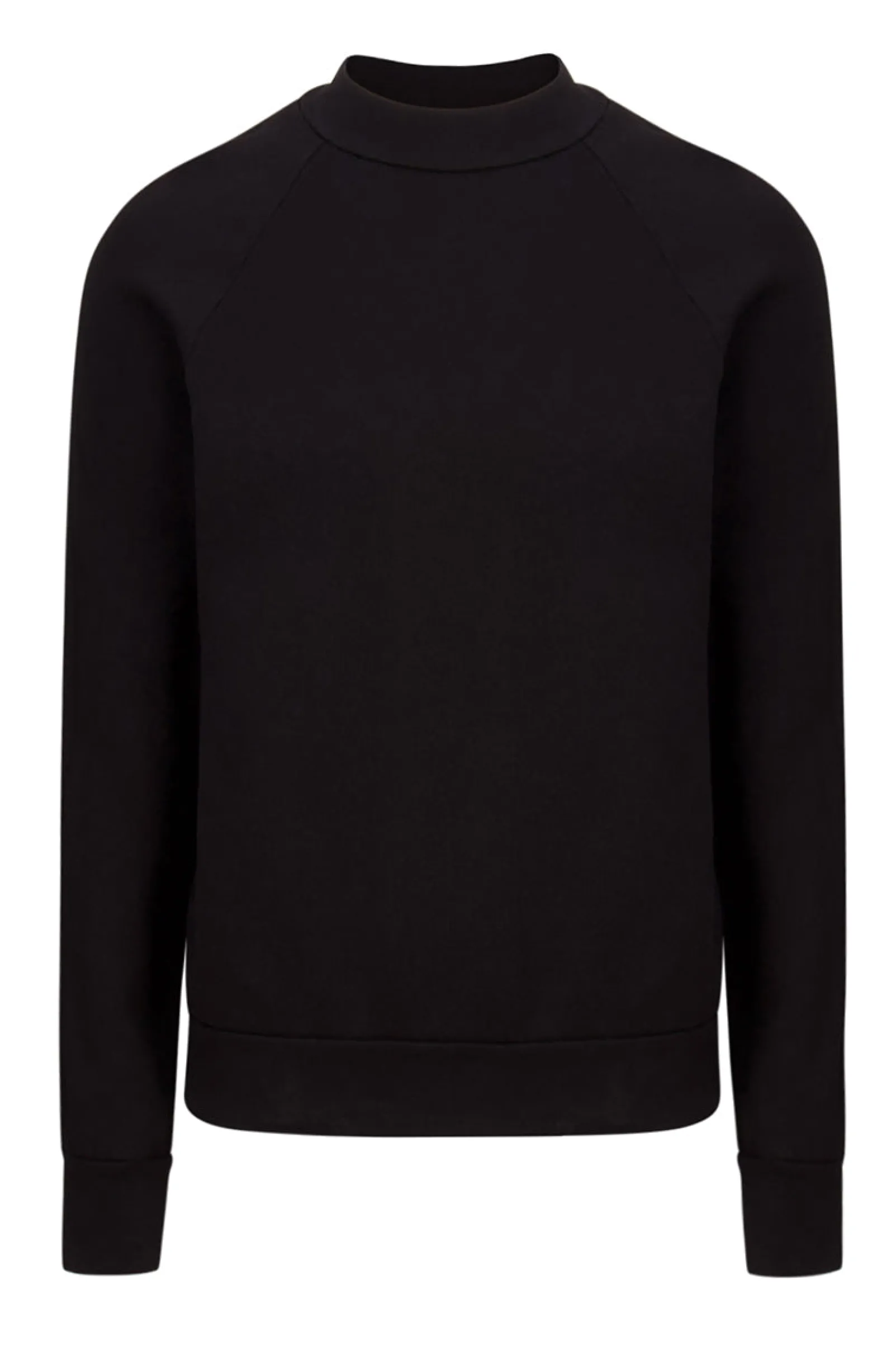 heavyweight_mock_neck_rag_3-4.webp Hot LES TIEN Heavyweight Mock Neck Raglan Jet Black