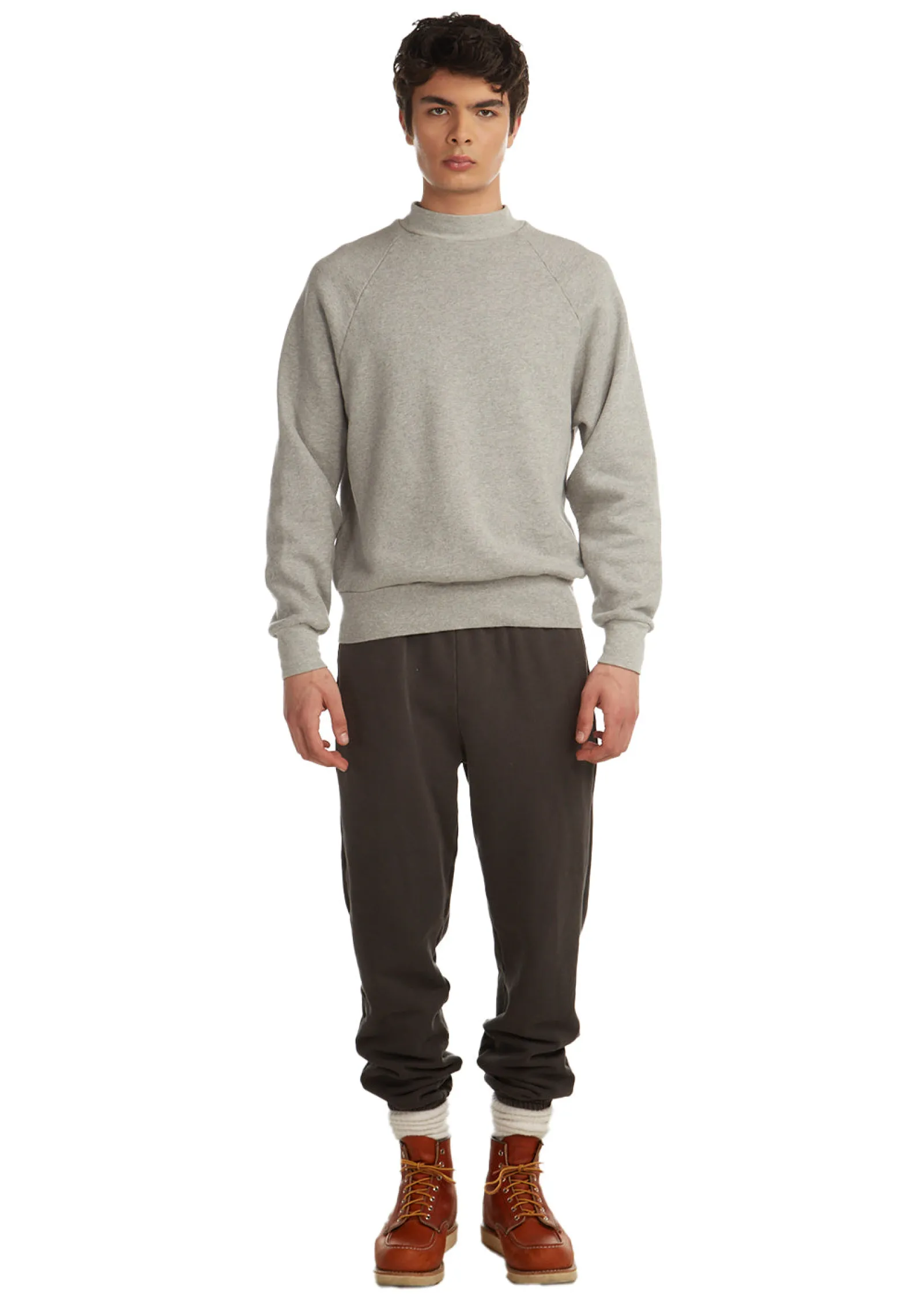 heavyweight_mock_neck_rag_4-1.webp Online LES TIEN Heavyweight Mock Neck Raglan Heather Grey