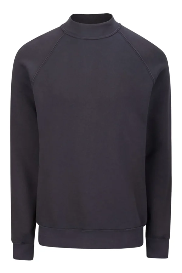 Sale LES TIEN Heavyweight Mock Neck Raglan Vintage Black