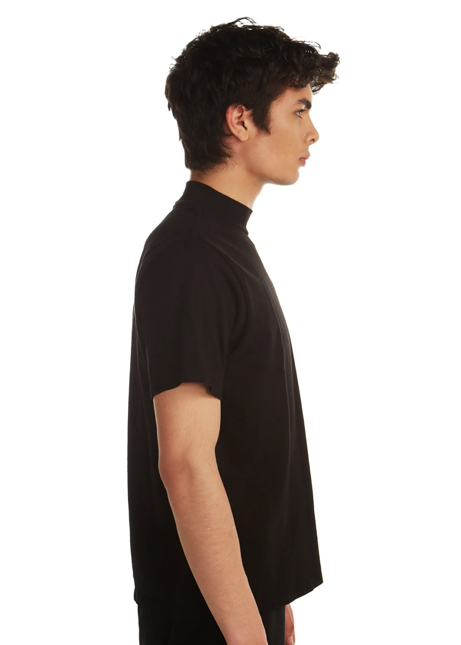heavyweight_mock_neck_tee_1-1.webp Online LES TIEN Heavyweight Mock Neck Tee Jet Black