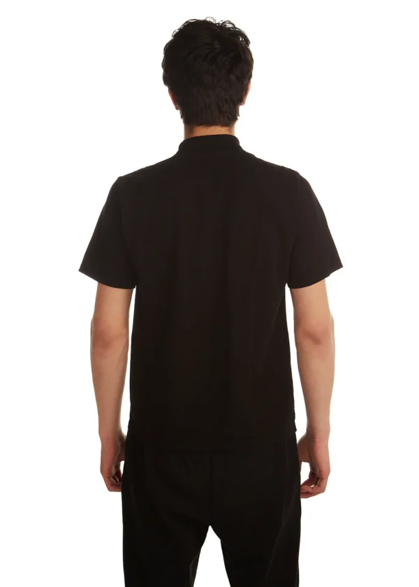 Online LES TIEN Heavyweight Mock Neck Tee Jet Black