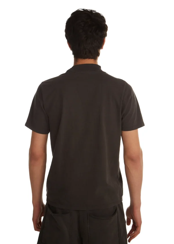 Hot LES TIEN Heavyweight Mock Neck Tee Vintage Black
