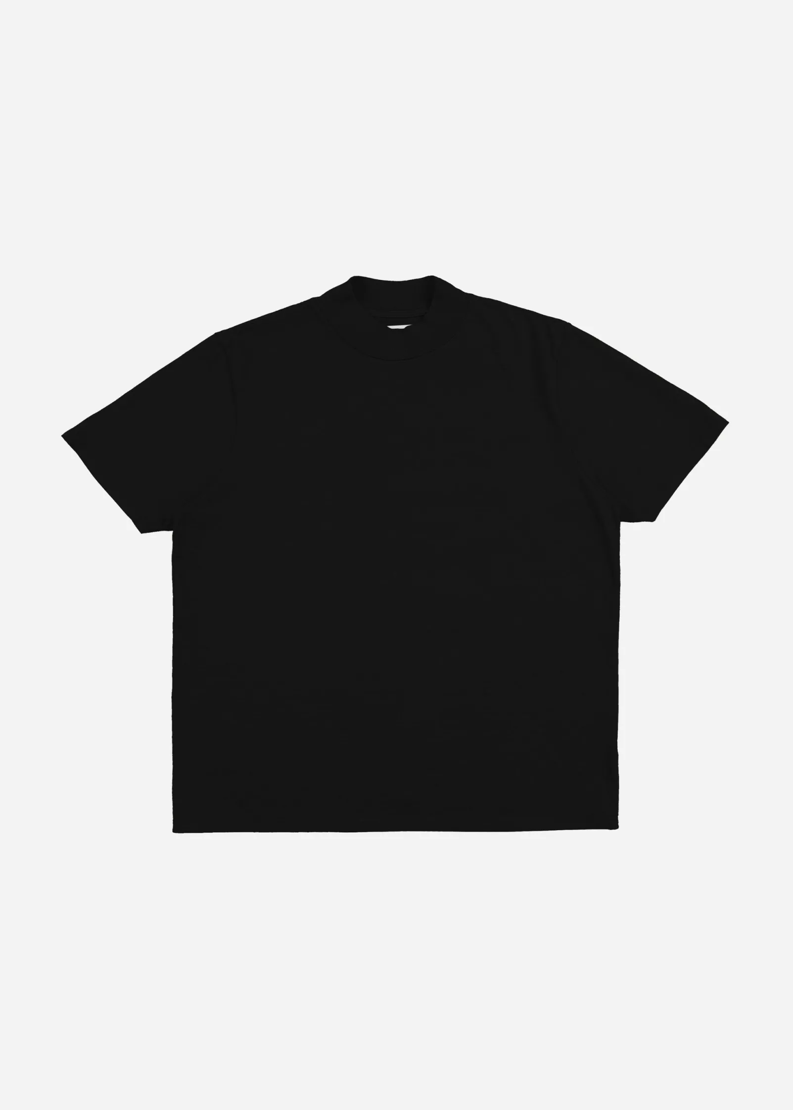 heavyweight_mock_neck_tee_5-1.webp Online LES TIEN Heavyweight Mock Neck Tee Jet Black