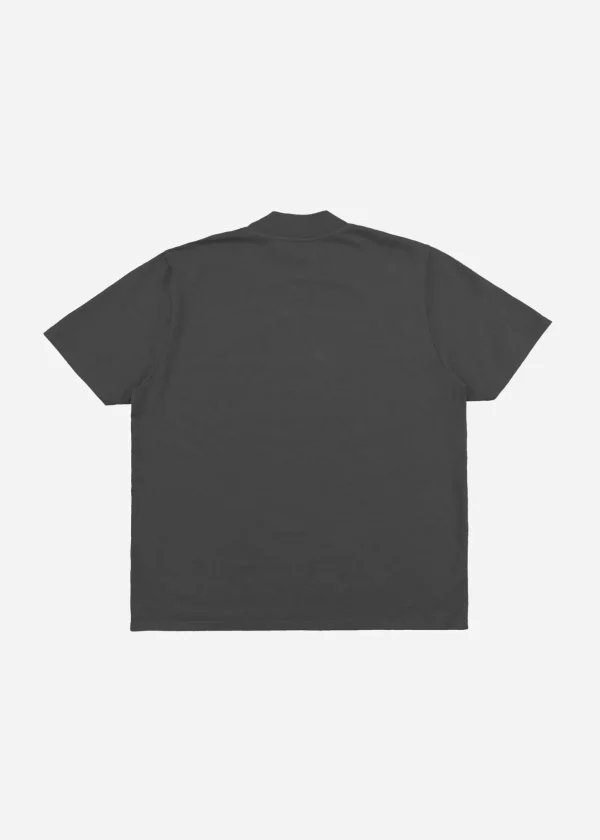 Hot LES TIEN Heavyweight Mock Neck Tee Vintage Black