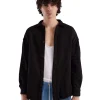 Sale LES TIEN Heavyweight Oversized Button Up Jet Black