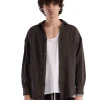Fashion LES TIEN Heavyweight Oversized Button Up Vintage Black