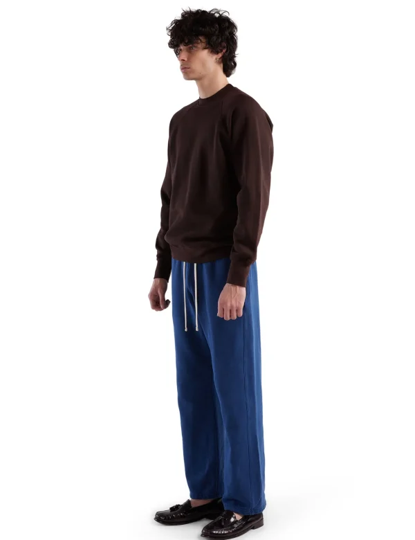 Best LES TIEN Heavyweight Raglan Crew Neck Washed Brown Fig