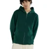 Online LES TIEN Heavyweight Raw Zip Hoodie Washed Emerald