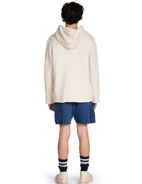 New LES TIEN Heavyweight Raw Zip Hoodie Ivory