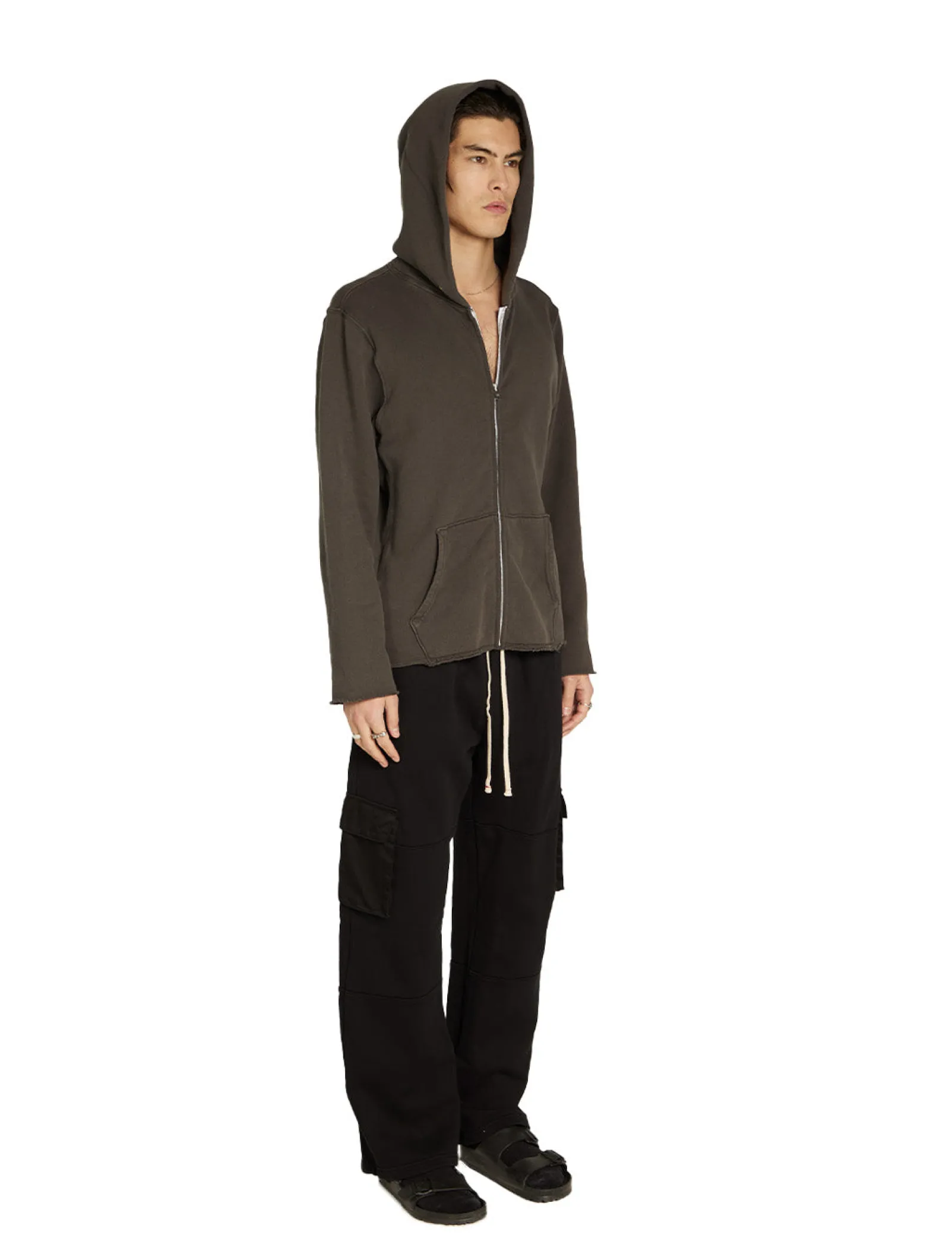 heavyweight_raw_zip_hoodi_6.webp New LES TIEN Heavyweight Raw Zip Hoodie Vintage Black