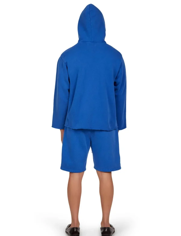 New LES TIEN Heavyweight Raw Zip Hoodie Washed Capri