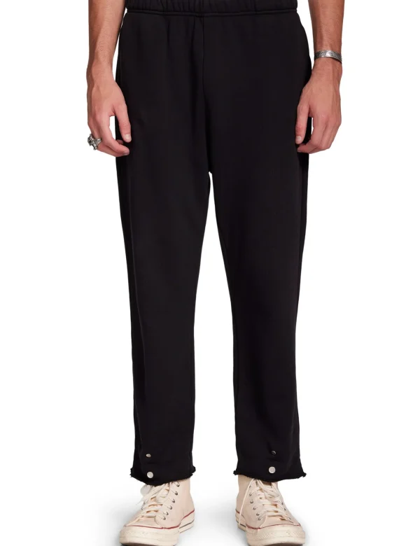 Discount LES TIEN Heavyweight Snap Front Pant Jet Black
