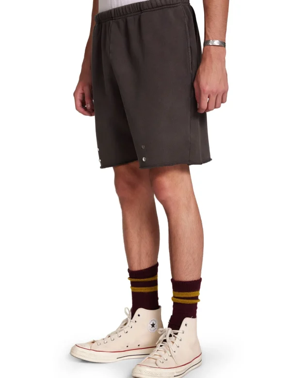 Clearance LES TIEN Heavyweight Snap Front Short Vintage Black