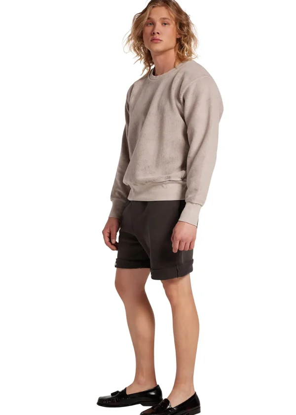 Clearance LES TIEN Heavyweight Snap Front Short Vintage Black