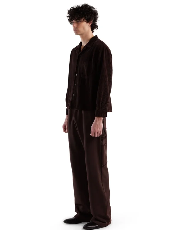 Hot LES TIEN Heavyweight Utility Puddle Pant Washed Brown Fig