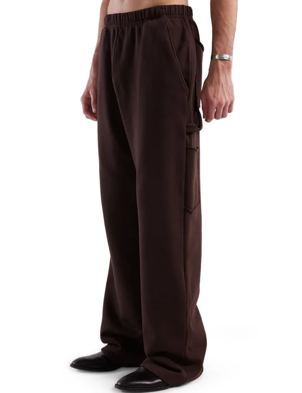 Hot LES TIEN Heavyweight Utility Puddle Pant Washed Brown Fig