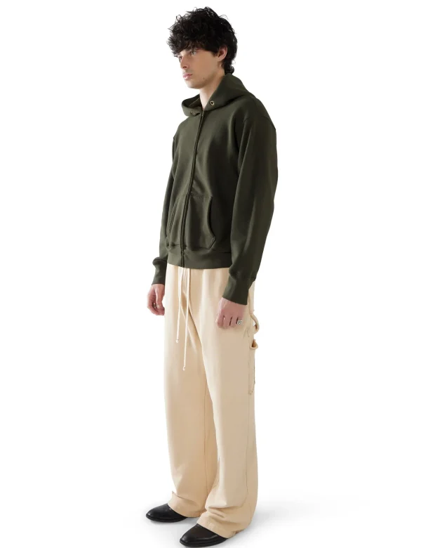 Fashion LES TIEN Heavyweight Utility Puddle Pant Cream
