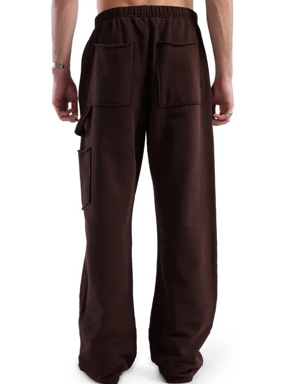 Hot LES TIEN Heavyweight Utility Puddle Pant Washed Brown Fig