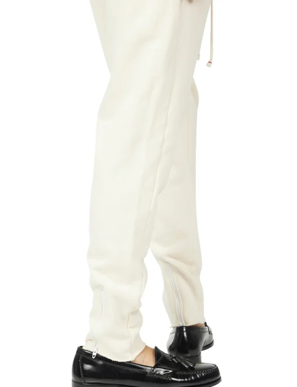 Discount LES TIEN Heavyweight Warm Up Pant Ivory