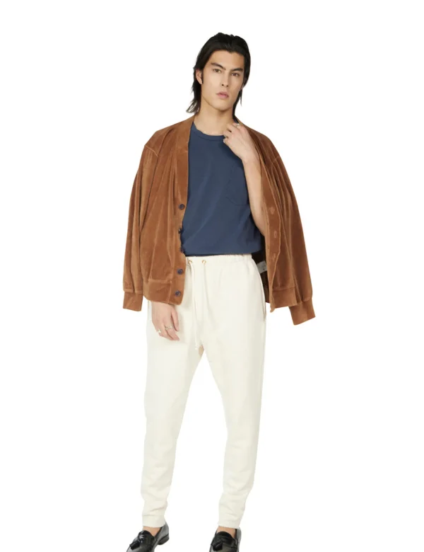 Discount LES TIEN Heavyweight Warm Up Pant Ivory