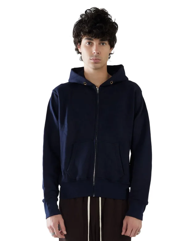 Hot LES TIEN Heavyweight Zip Hoodie Navy