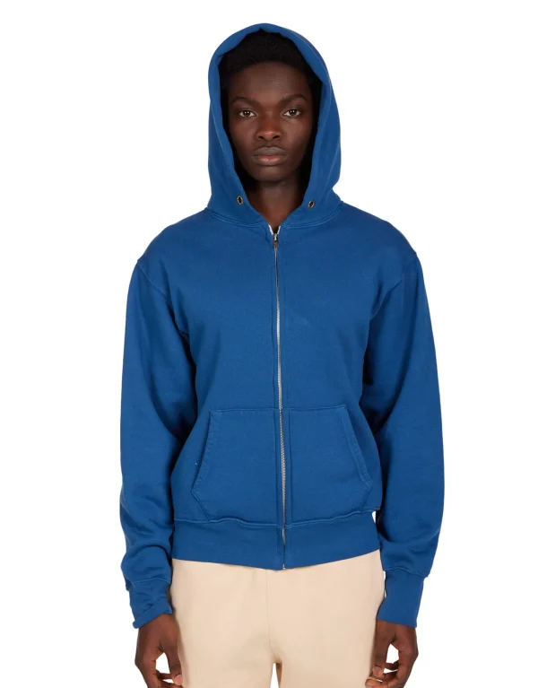Online LES TIEN Heavyweight Zip Hoodie Oceana