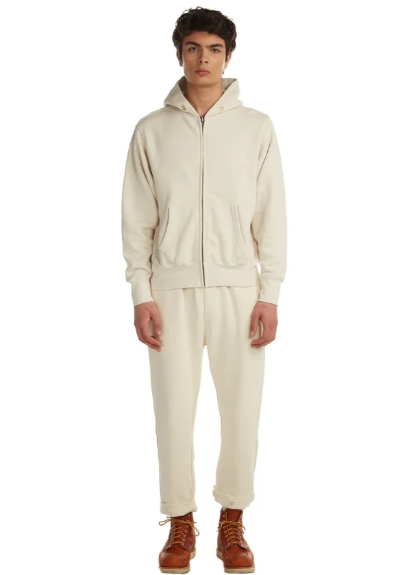 Online LES TIEN Heavyweight Zip Hoodie Ivory